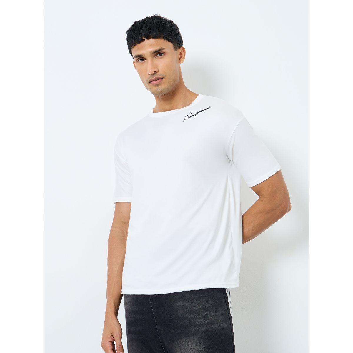 Styli Men White Slogan Print Regular Fit T-Shirt-men-clothing-tshirtsandpolos-tshirts-image-1