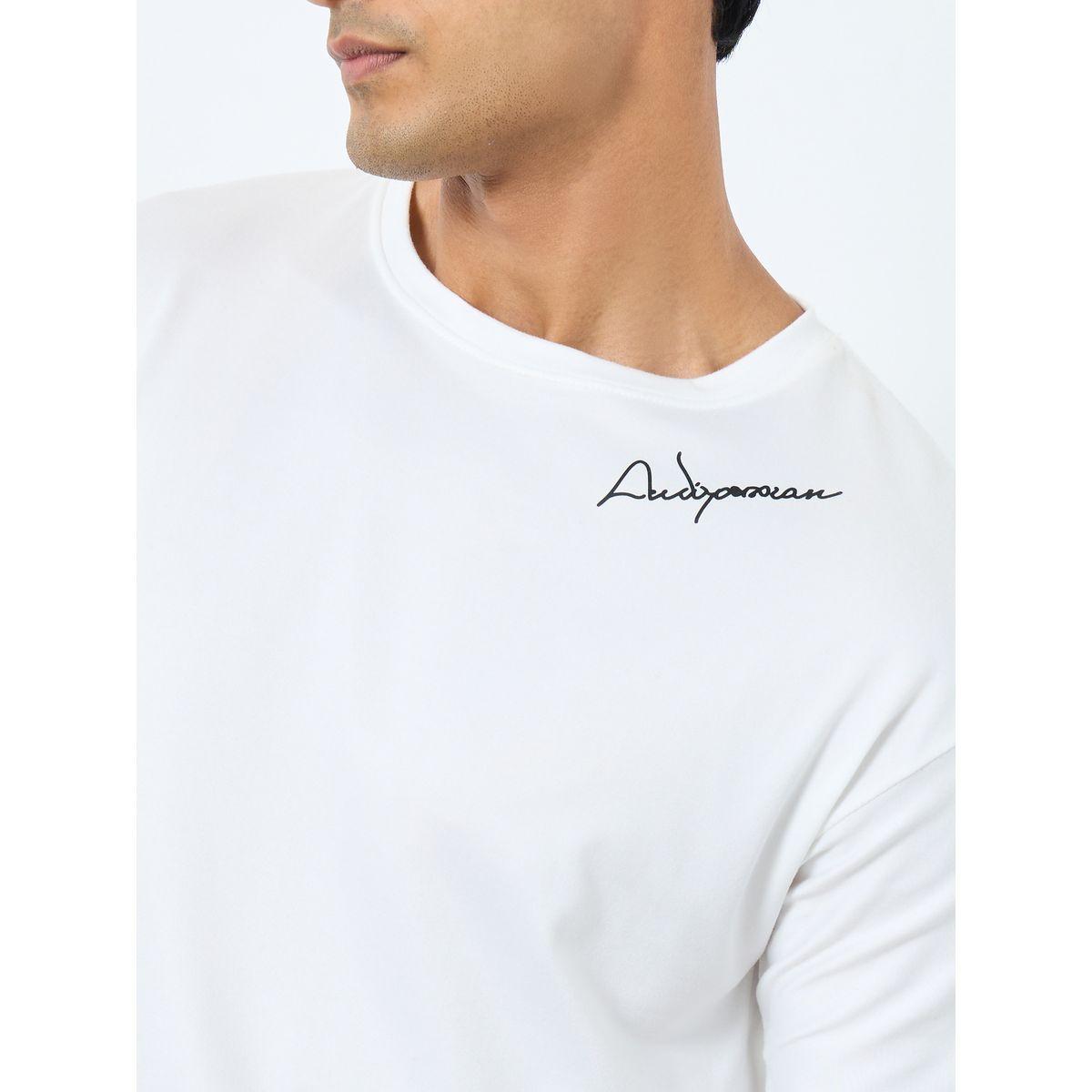 Styli Men White Slogan Print Regular Fit T-Shirt-men-clothing-tshirtsandpolos-tshirts-image-3