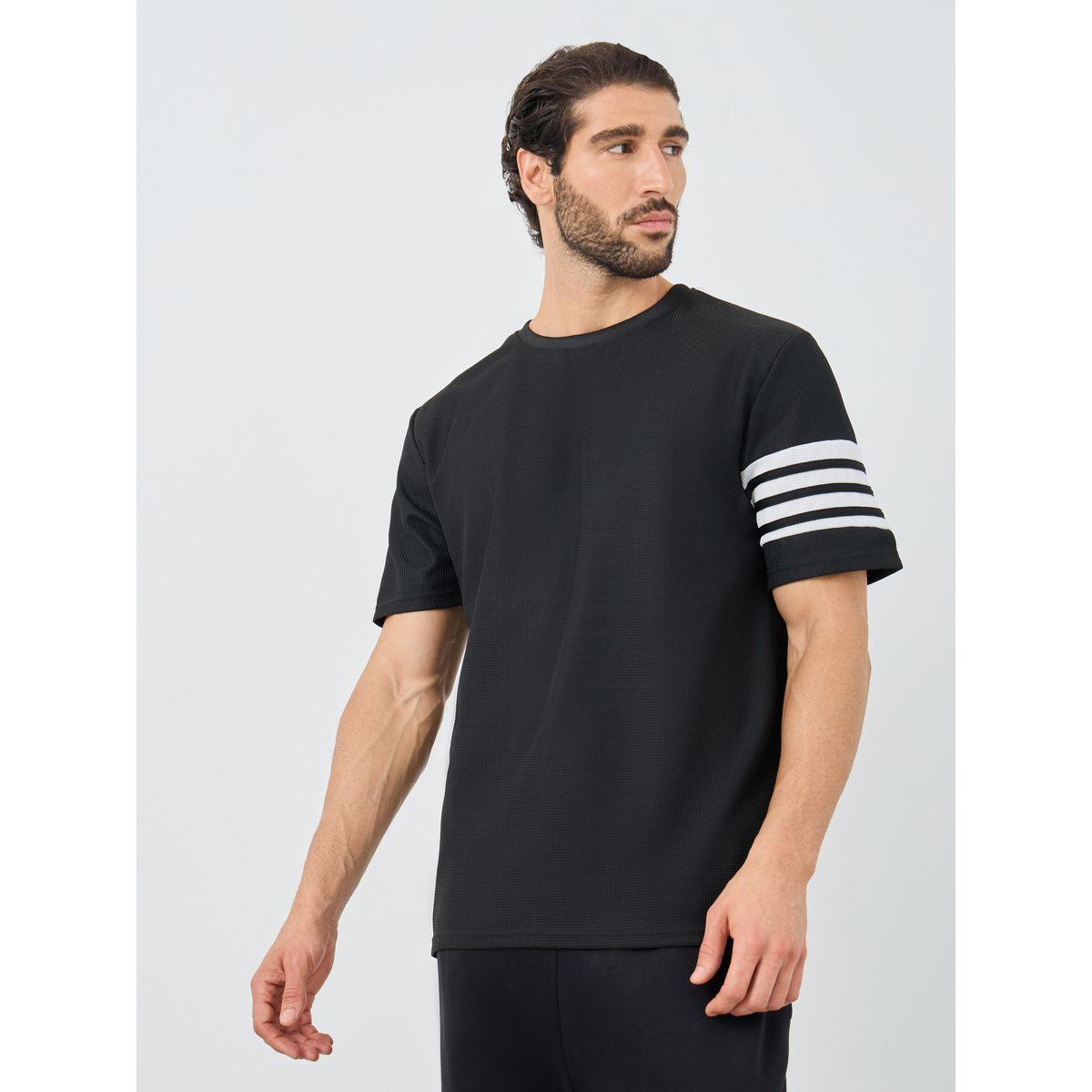 Styli Striped Short Sleeve Oversized T-Shirt-men-clothing-tshirtsandpolos-tshirts-image-1