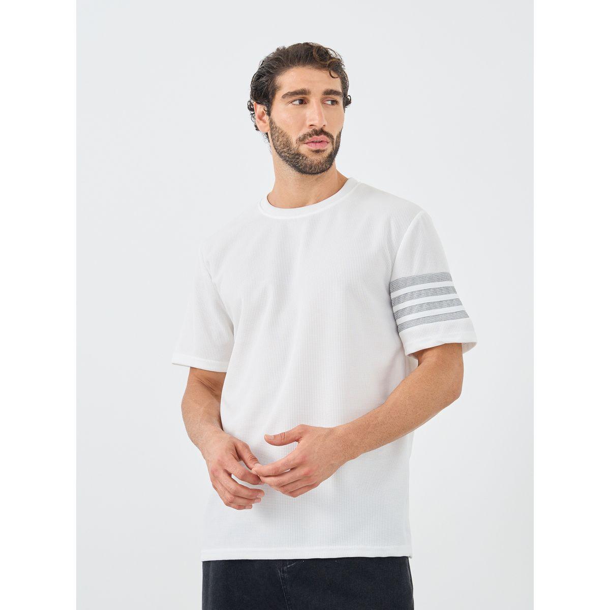 Styli Striped Short Sleeve Oversized T-Shirt-men-clothing-tshirtsandpolos-tshirts-image-1
