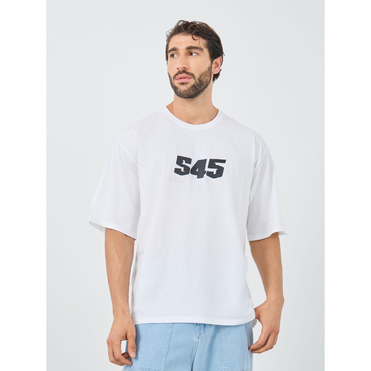 Styli Slogan Print Round Neck Oversized T-Shirt-men-clothing-tshirtsandpolos-tshirts-image-1