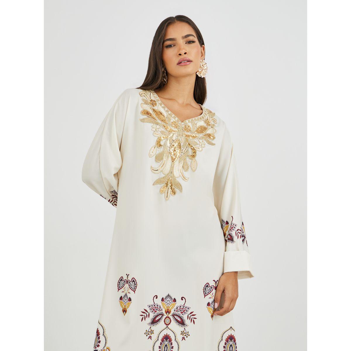 جلابية بطبعة بليسمنت وتفاصيل دانتيل-women-arabicclothing-jalabiyas-image-3