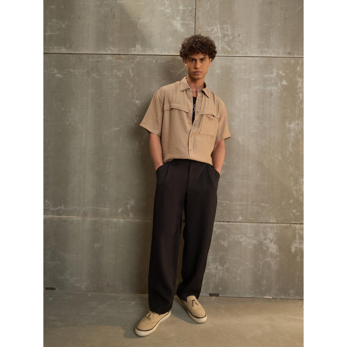 Sassafras Men Beige Relaxed Fit Shirt-men-clothing-shirts-image-7