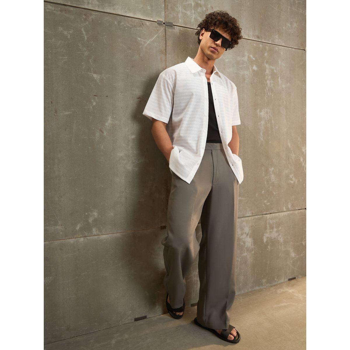 Sassafras White Relax Fit Short Sleeve Shirt-men-clothing-shirts-image-2
