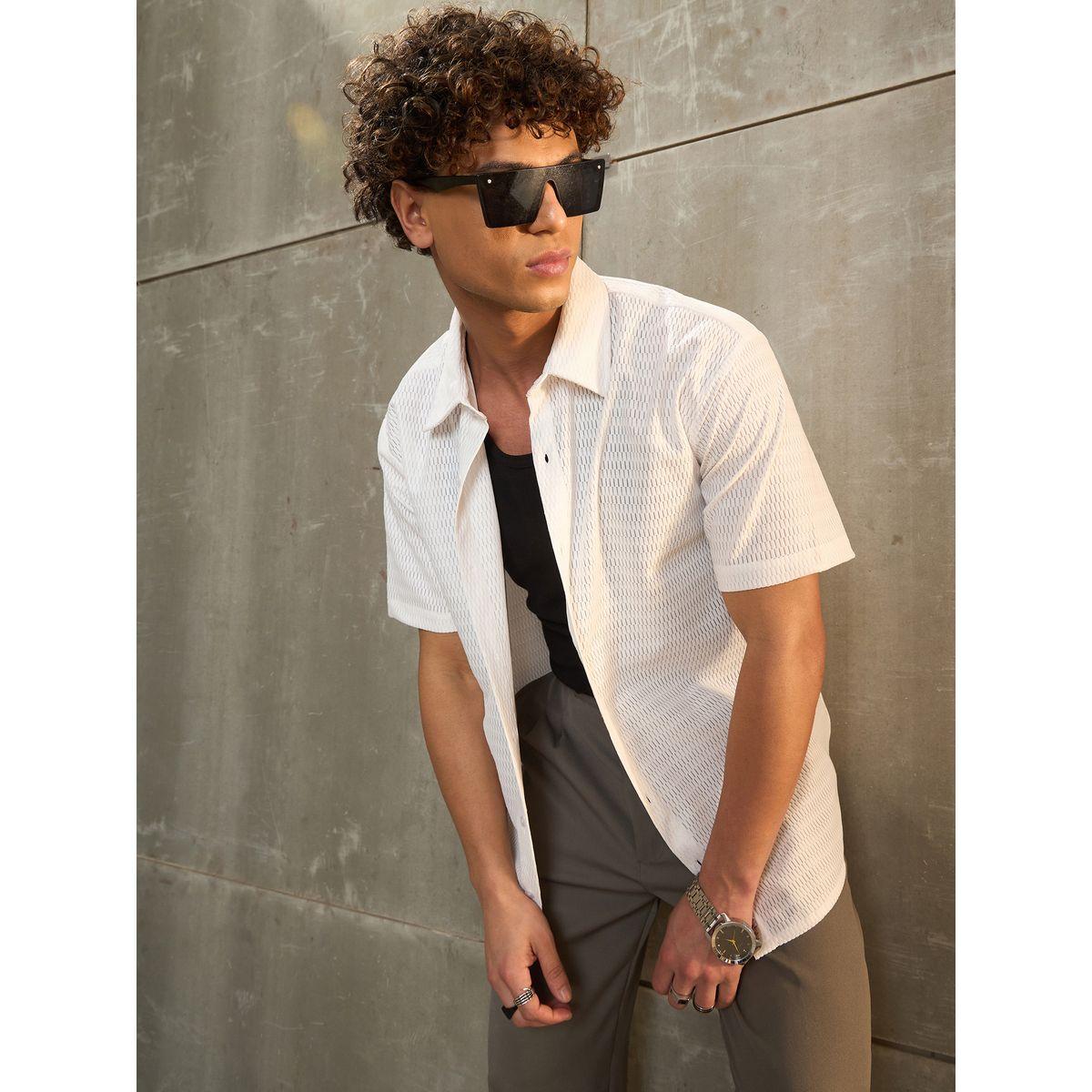 Sassafras White Relax Fit Short Sleeve Shirt-men-clothing-shirts-image-7