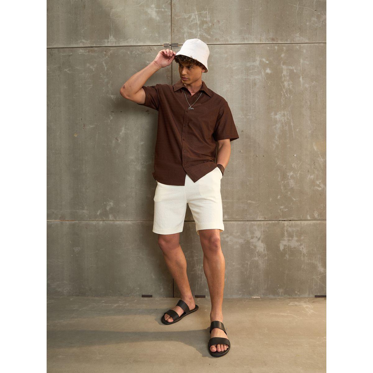 Sassafras Brown Relax Fit Short Sleeve Shirt-men-clothing-shirts-image-2