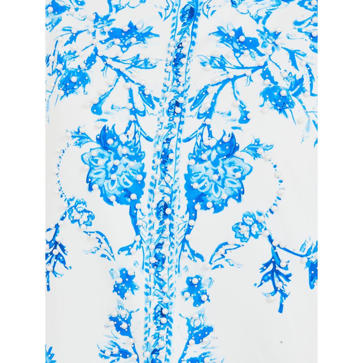 Amirah X Styli Placement Print V-Neck A-Line Jalabiya-women-arabicclothing-jalabiyas-image-4