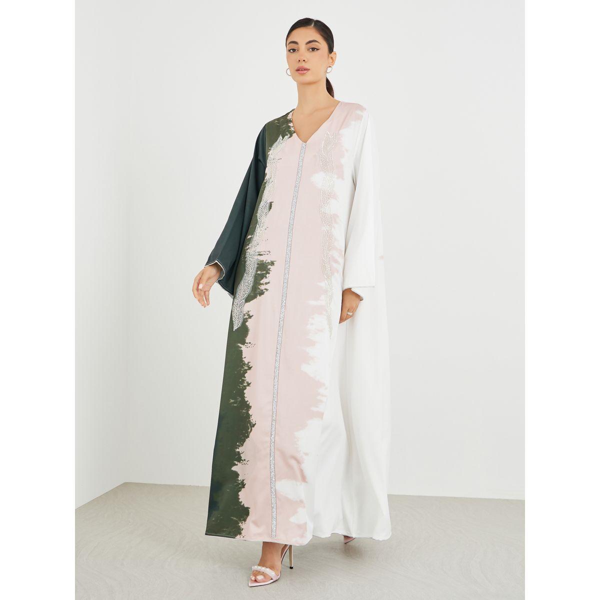 جلابية منمقة بطبعة أومبري-women-arabicclothing-jalabiyas-image-2