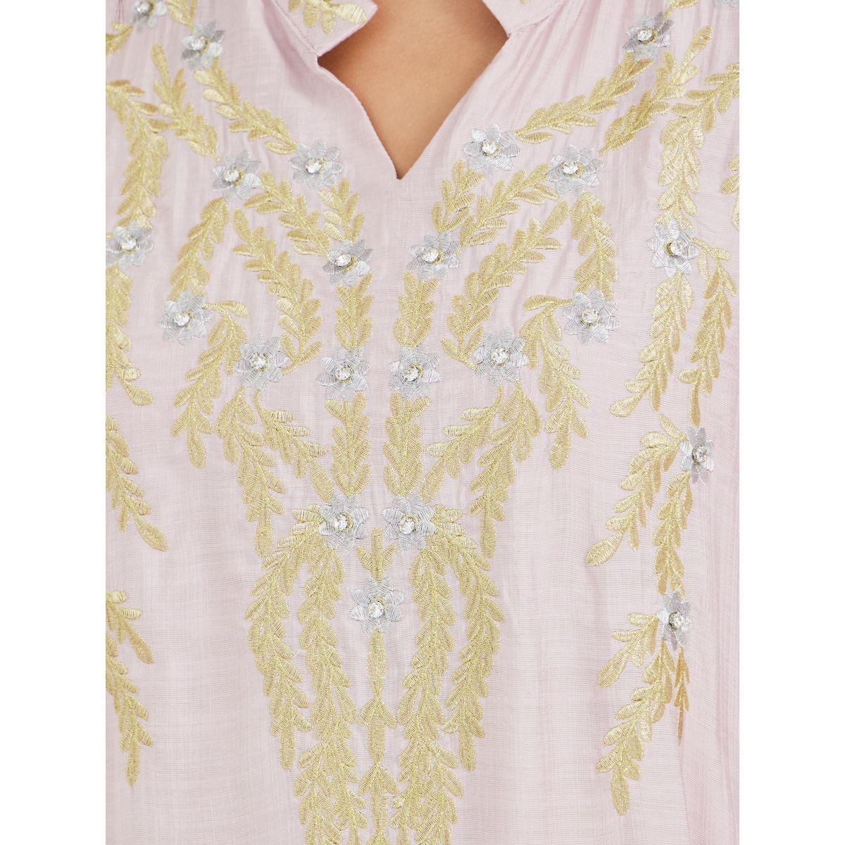 Styli Embellished A-Line Jalabiya with Embroidered Detail-women-arabicclothing-jalabiyas-image-4