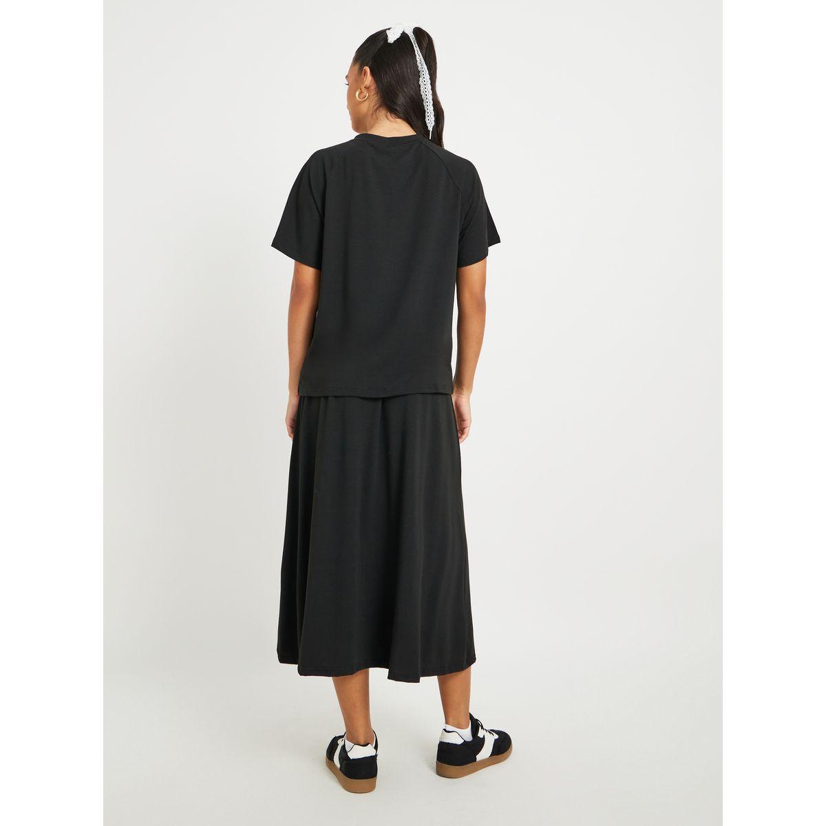 طقم منسق من تنورة ميدي مع بلوزة بأكمام قصيرة-women-clothing-coordsets-image-5