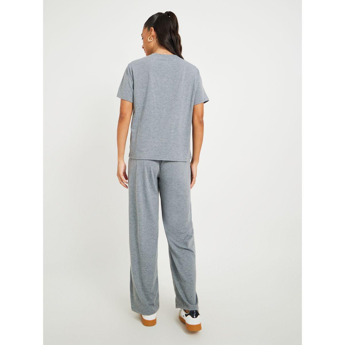 Styli Print Short Sleeve T-Shirt and Joggers Co-Ords-women-clothing-coordsets-image-6