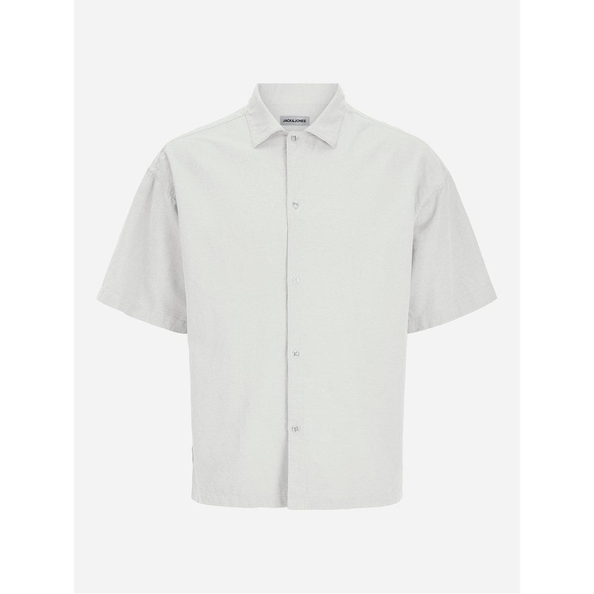 قميص فضفاض سادة بياقة سبريد-men-clothing-shirts-image-1