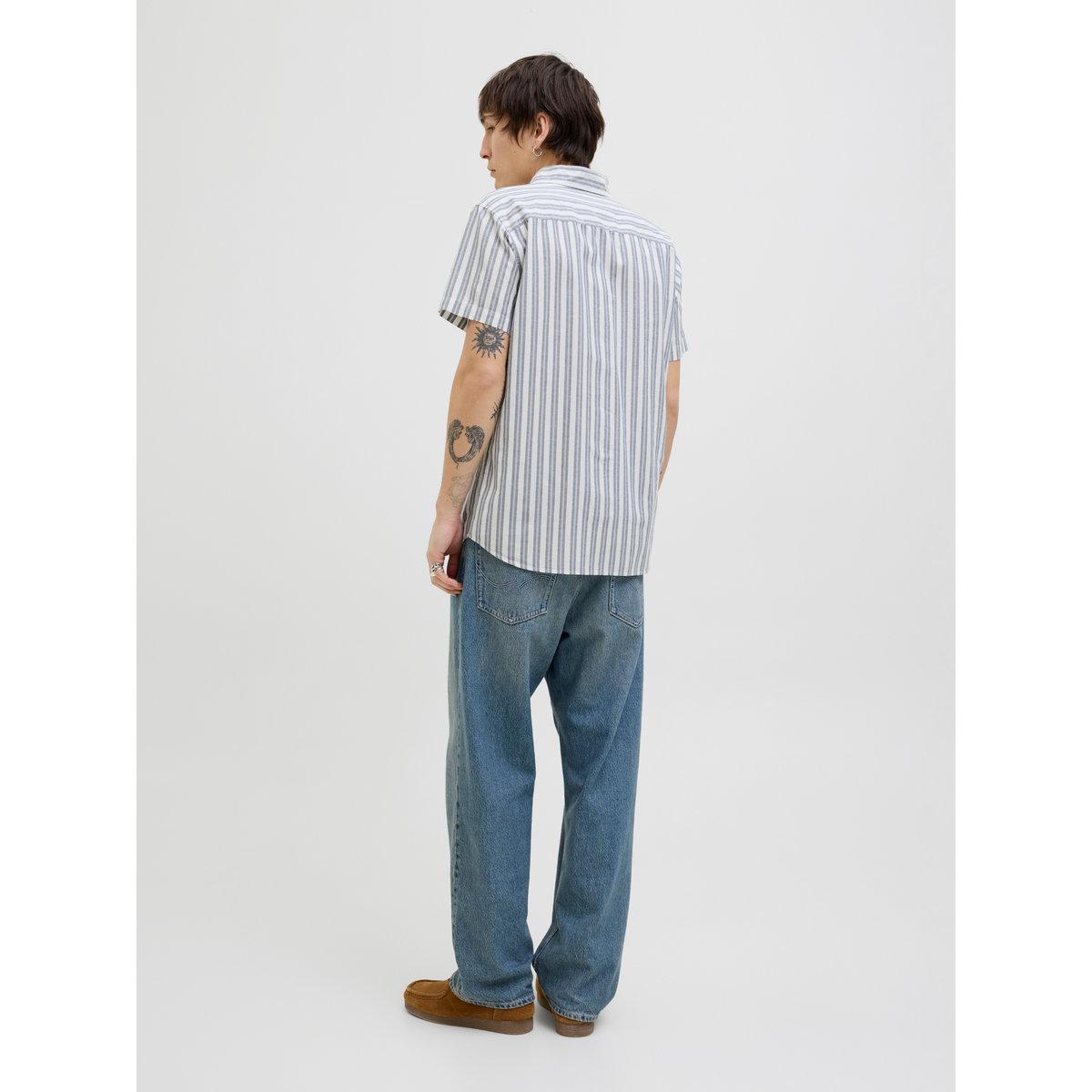 Jack & Jones Striped Spread Collar Regular Fit Shirt-men-clothing-shirts-image-3