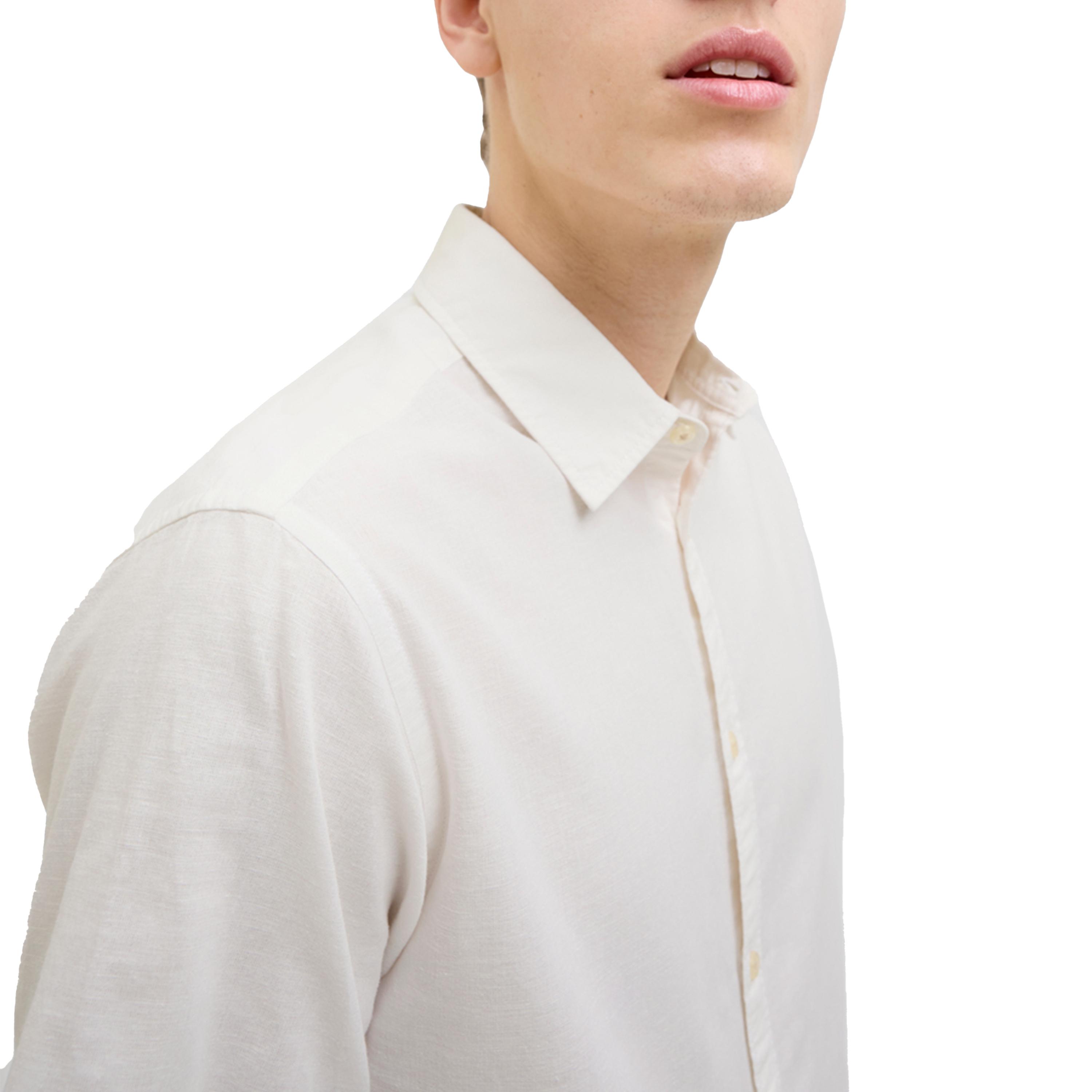 ريبيل × ستايلي - قميص سادة بأكمام قصيرة وقصة عادية-men-clothing-shirts-image-2
