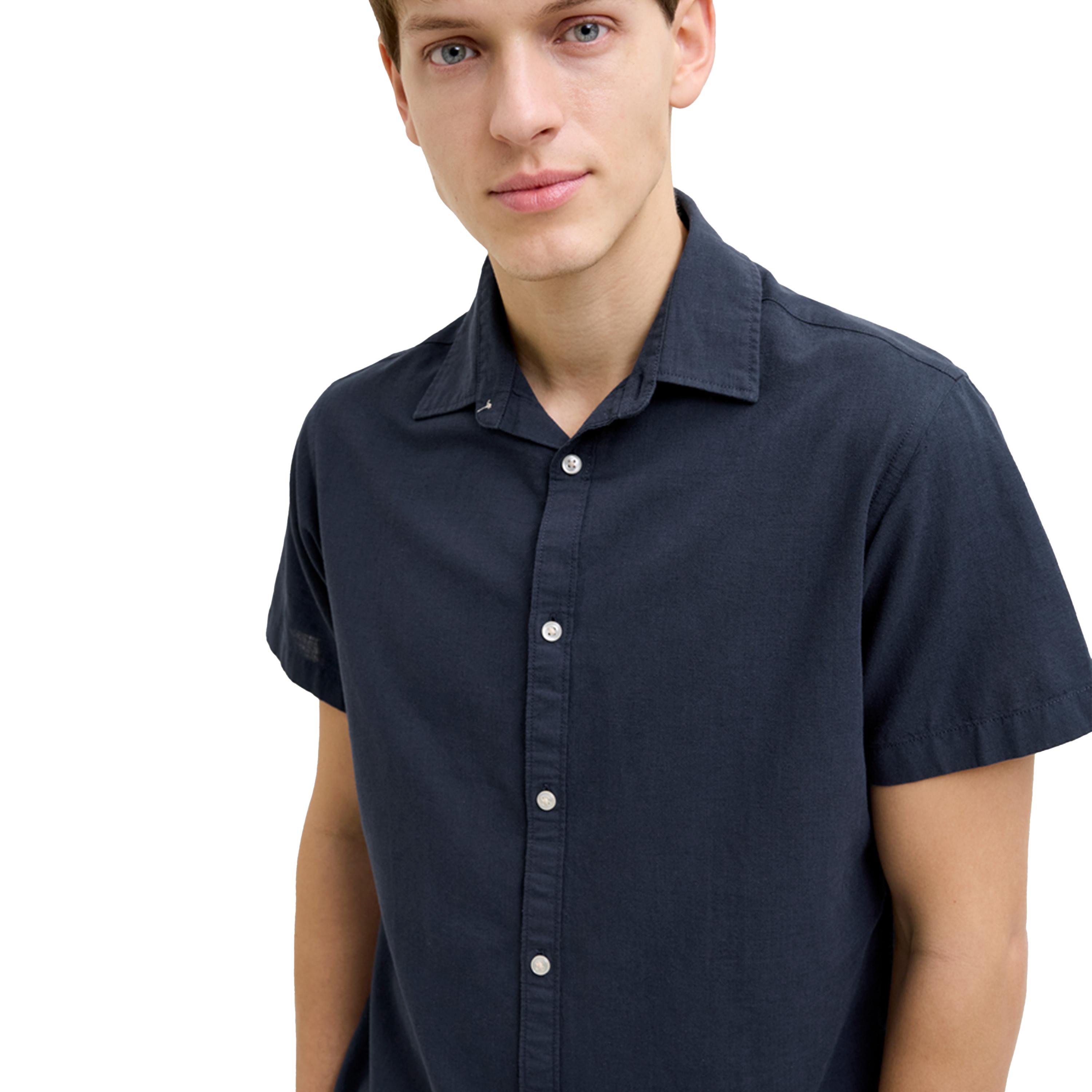 REBEL X Styli Moss Sunny Plain Short Sleeve Regular Fit Shirt-men-clothing-shirts-image-2