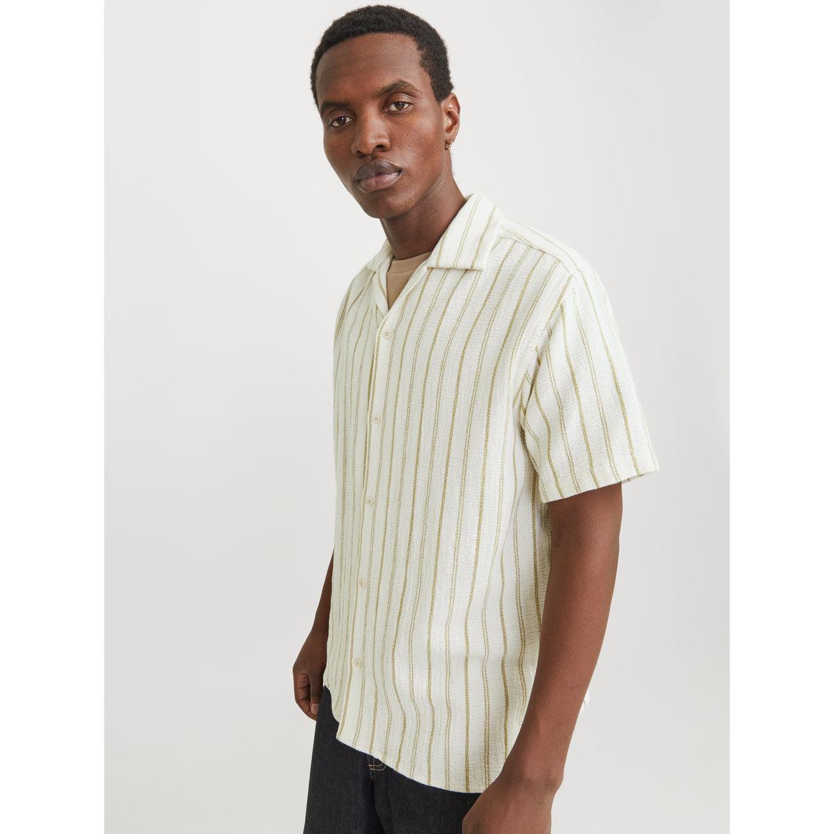 Jack & Jones Striped Resort Collar Regular Fit Shirt-men-clothing-shirts-image-1