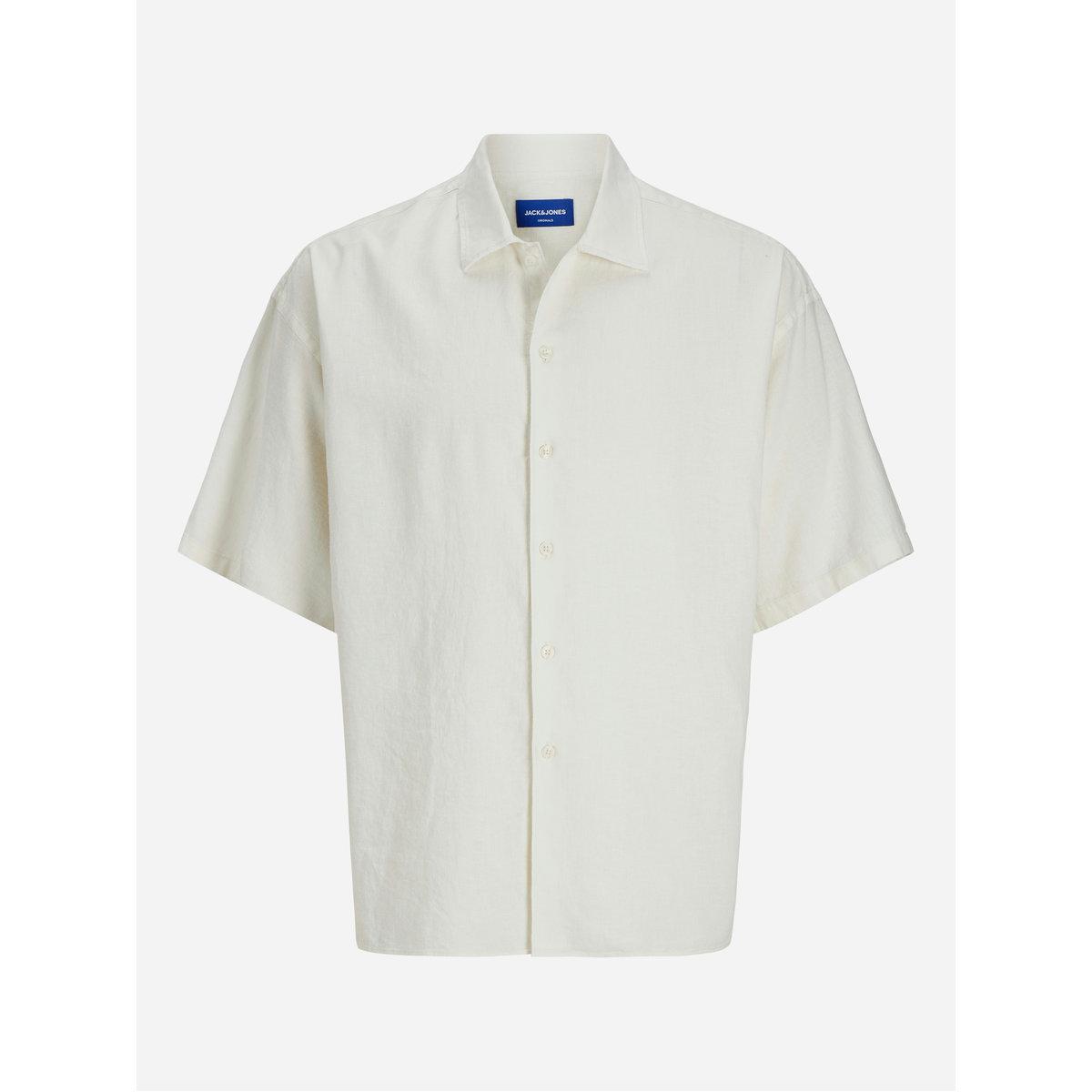 قميص فضفاض سادة بياقة سبريد-men-clothing-shirts-image-1