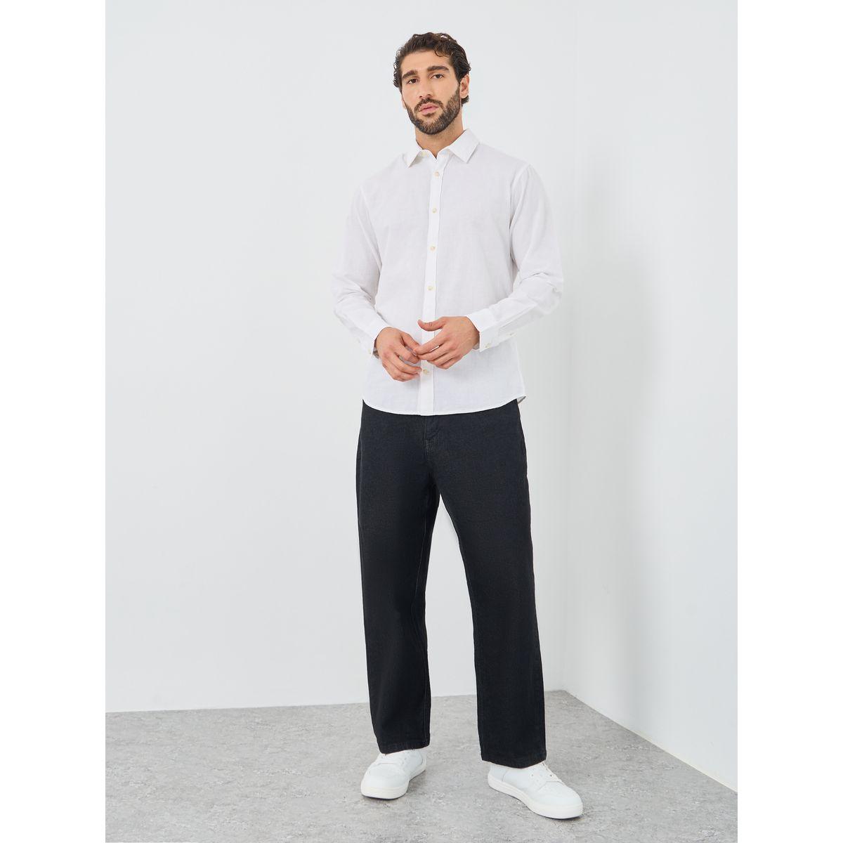 Produkt Solid Spread Collar Regular Fit Shirt-men-clothing-shirts-image-2