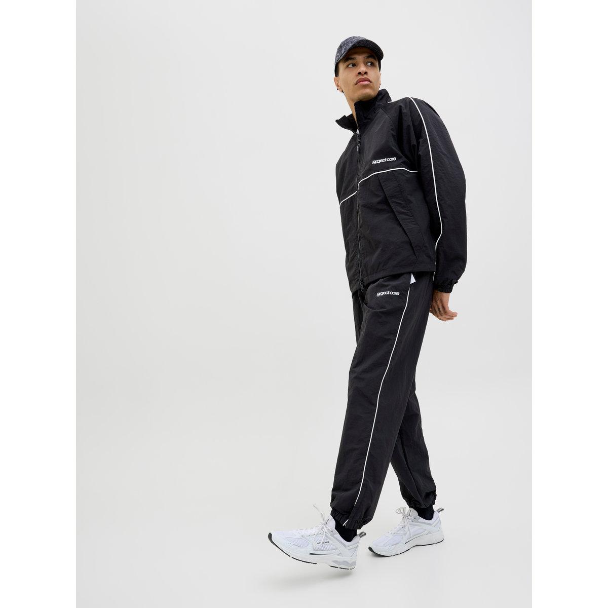 Jack & Jones Mid Rise Relaxed Fit Piped Joggers-men-clothing-bottoms-joggers-image-4