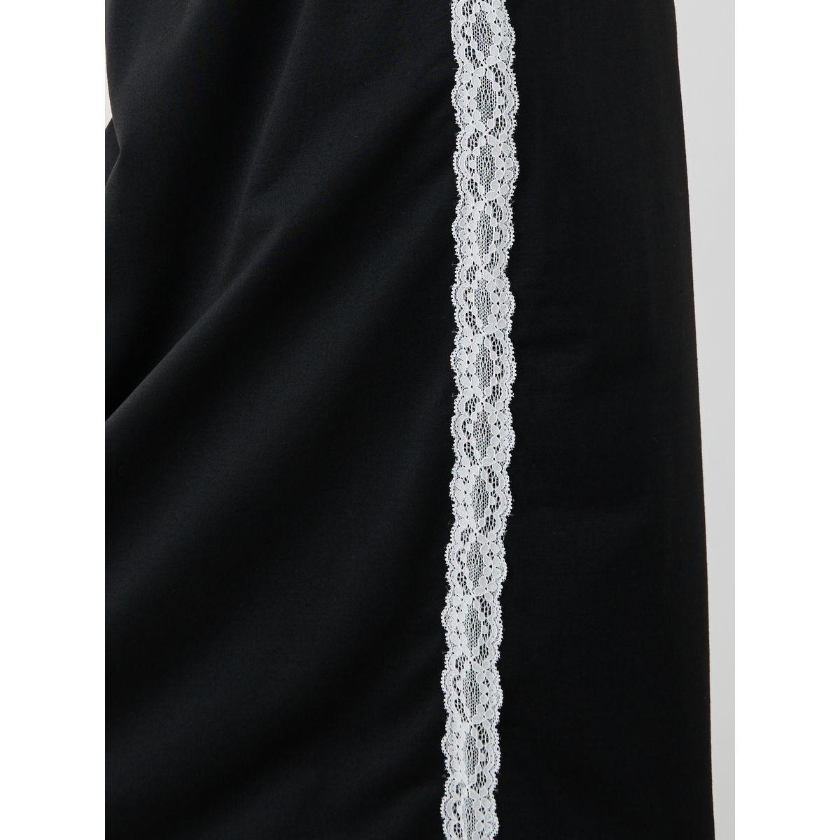 تنورة ميدي بقصة مستقيمة وتفاصيل دانتيل-women-clothing-bottoms-skirts-image-3