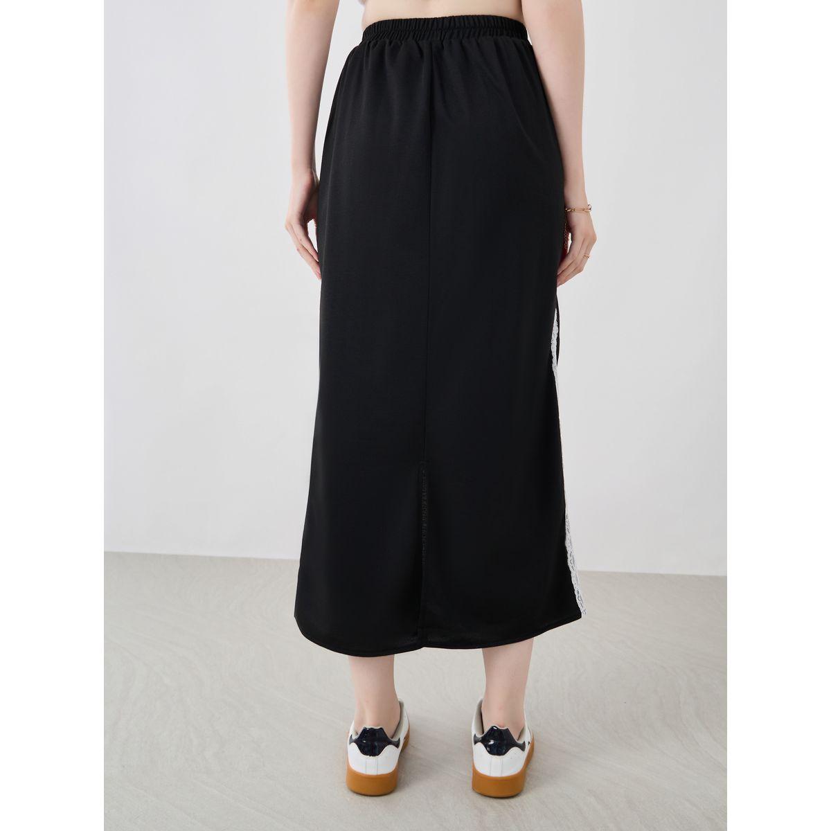 Styli Side Lace Detail Straight Fit Midi Skirt-women-clothing-bottoms-skirts-image-4