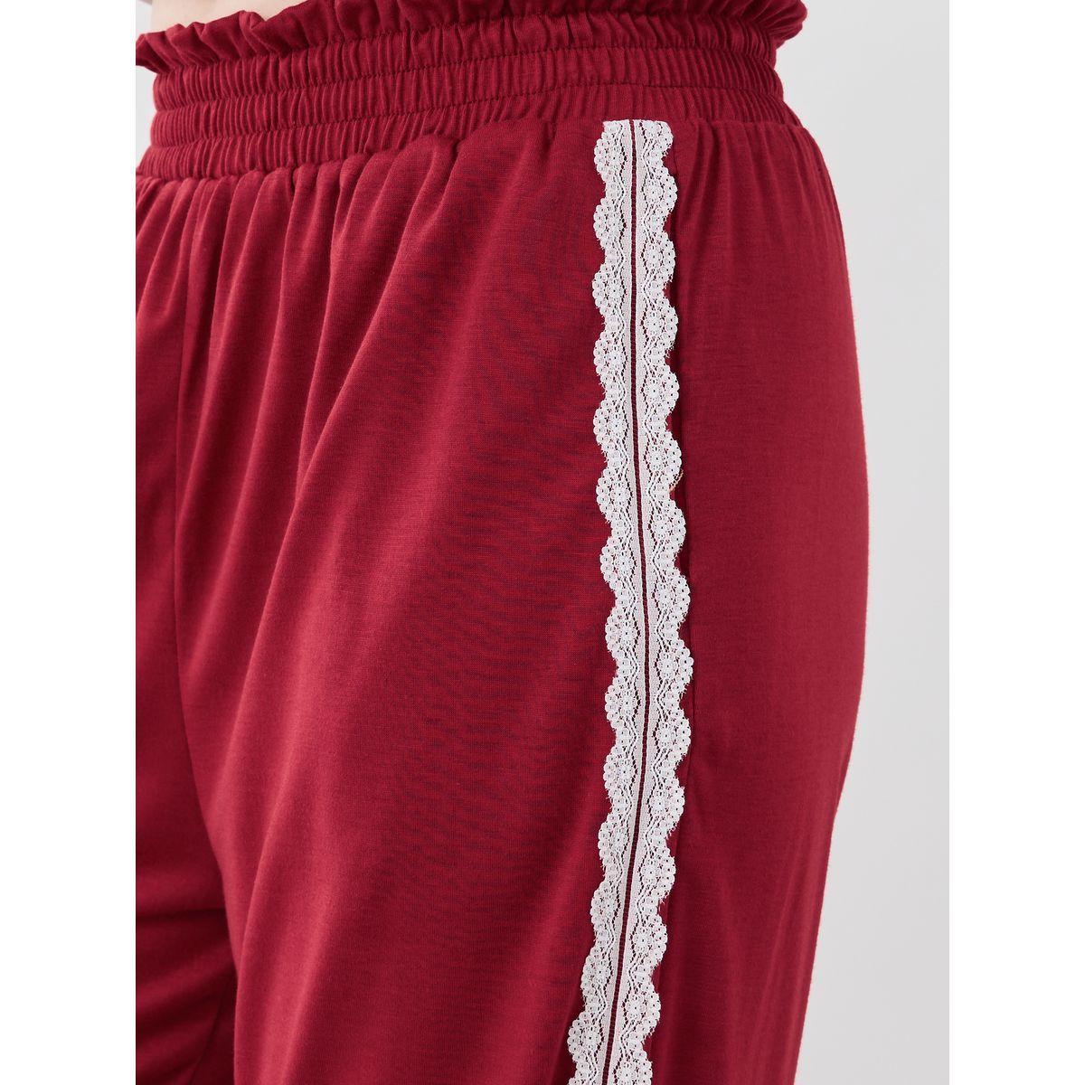 بنطال بأرجل واسعة وتفاصيل دانتيل-women-clothing-bottoms-trousers-image-3