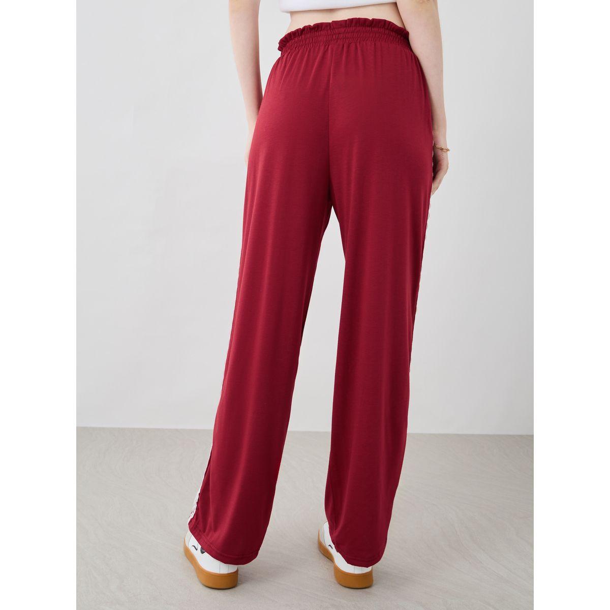 بنطال بأرجل واسعة وتفاصيل دانتيل-women-clothing-bottoms-trousers-image-4