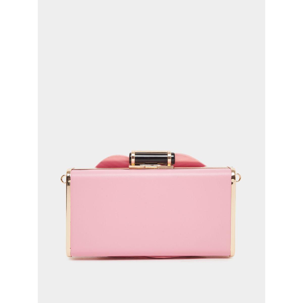 شنطة مزينة بزهرة كورساج مع حمالة بنمط سلسلة-women-bagsandwallets-handbags-image-2