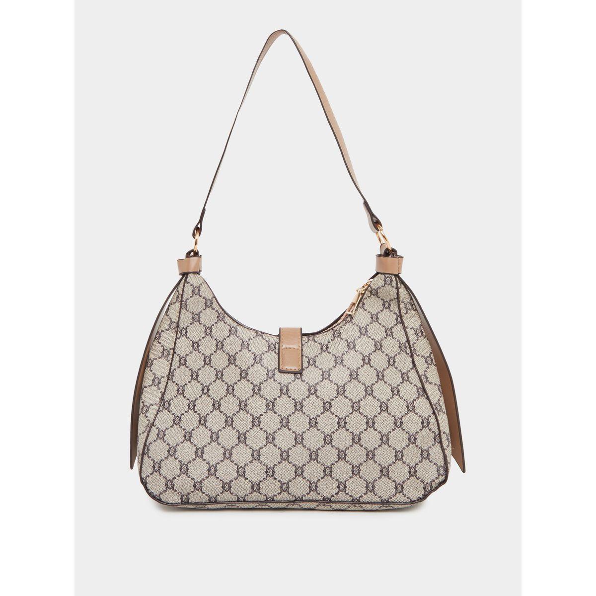 Styli Printed Belted Shoulder Bag with Zip Closure-women-bagsandwallets-handbags-image-2