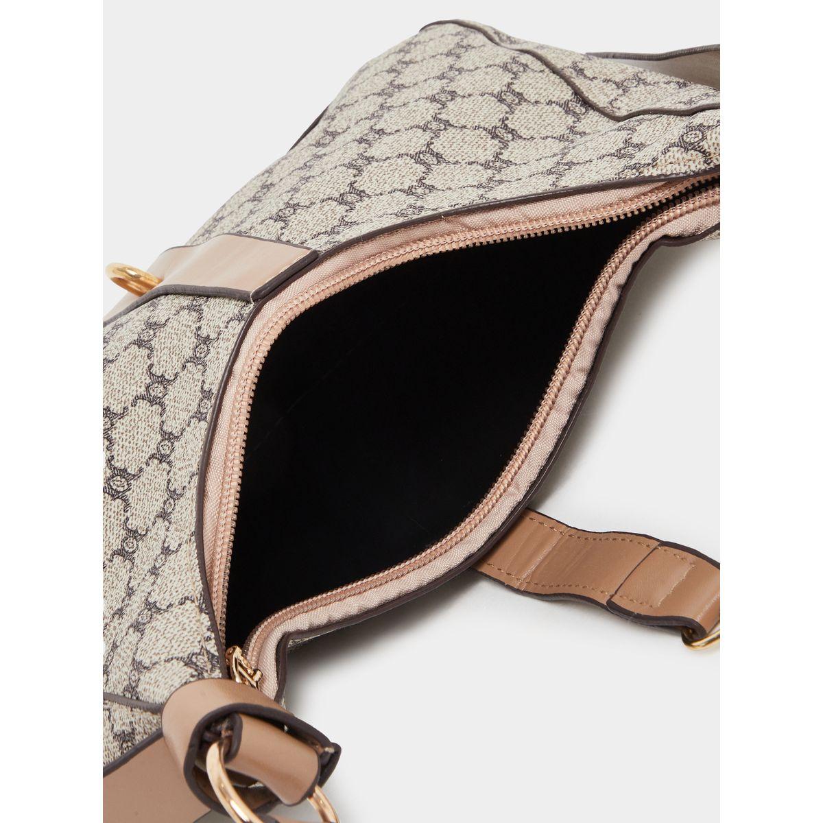 Styli Printed Belted Shoulder Bag with Zip Closure-women-bagsandwallets-handbags-image-4