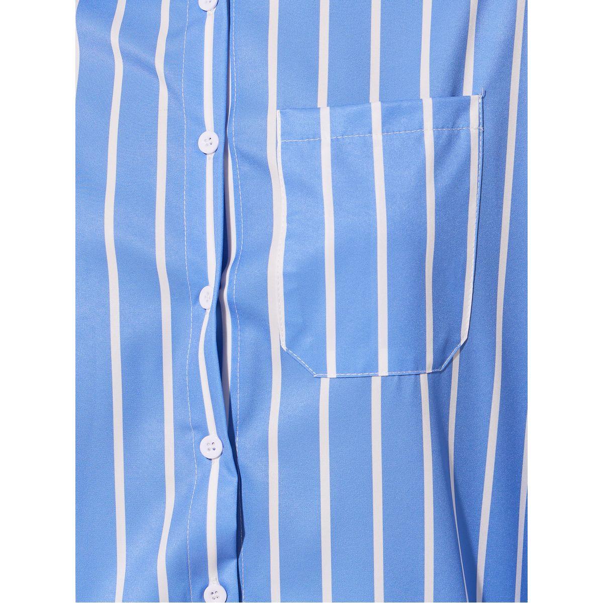 Styli Striped Spread Collar Oversized Shirt-women-clothing-shirtsandblouses-shirts-image-4