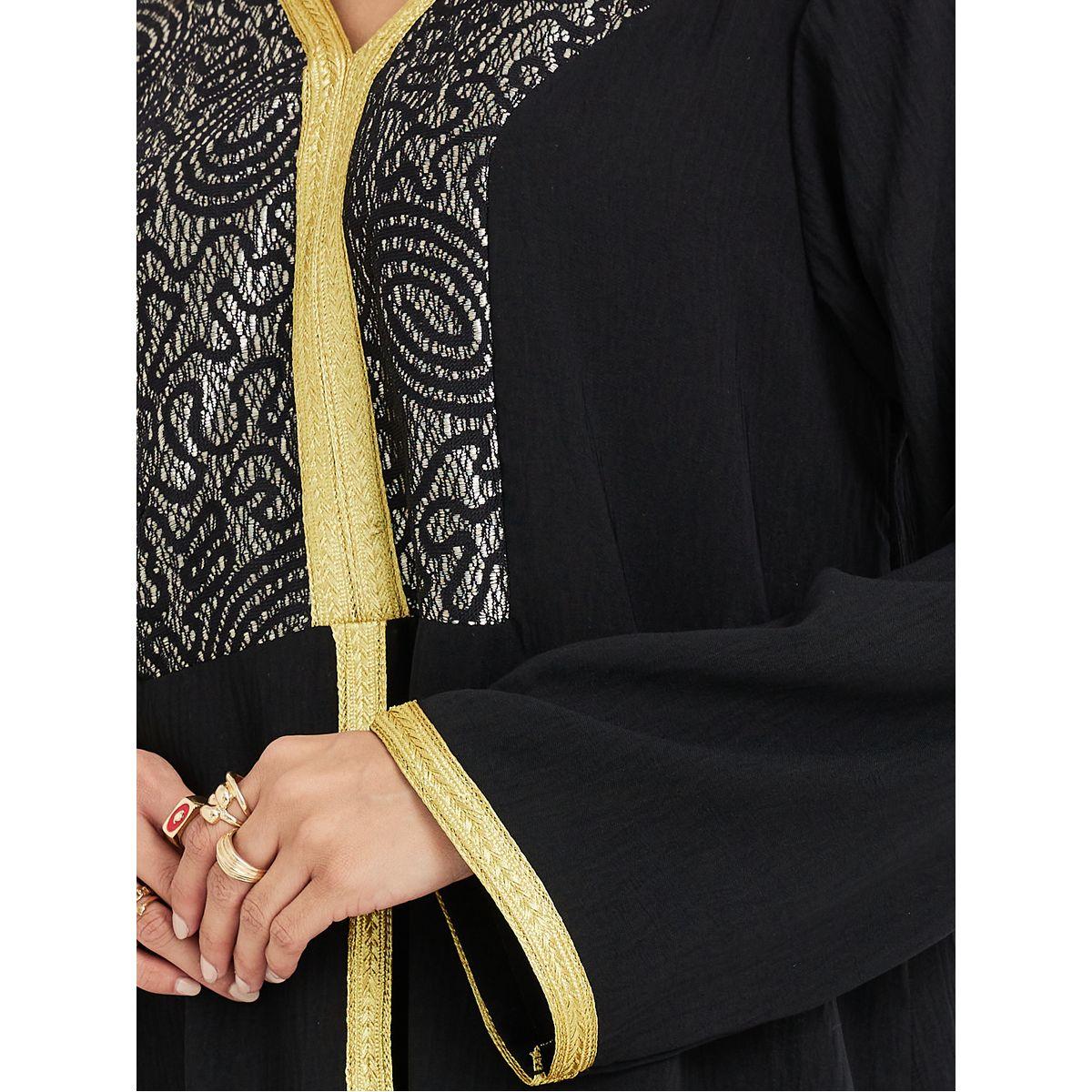جلابية بطبعة فويل وتفاصيل دانتيل-women-arabicclothing-jalabiyas-image-3