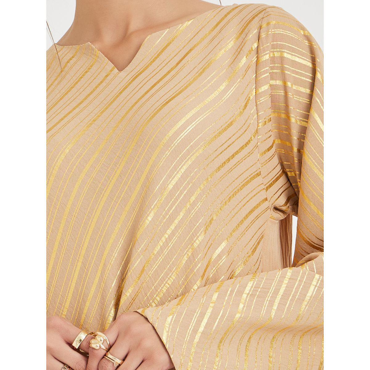 جلابية بطبعة فويل وياقة نوتش-women-arabicclothing-jalabiyas-image-3