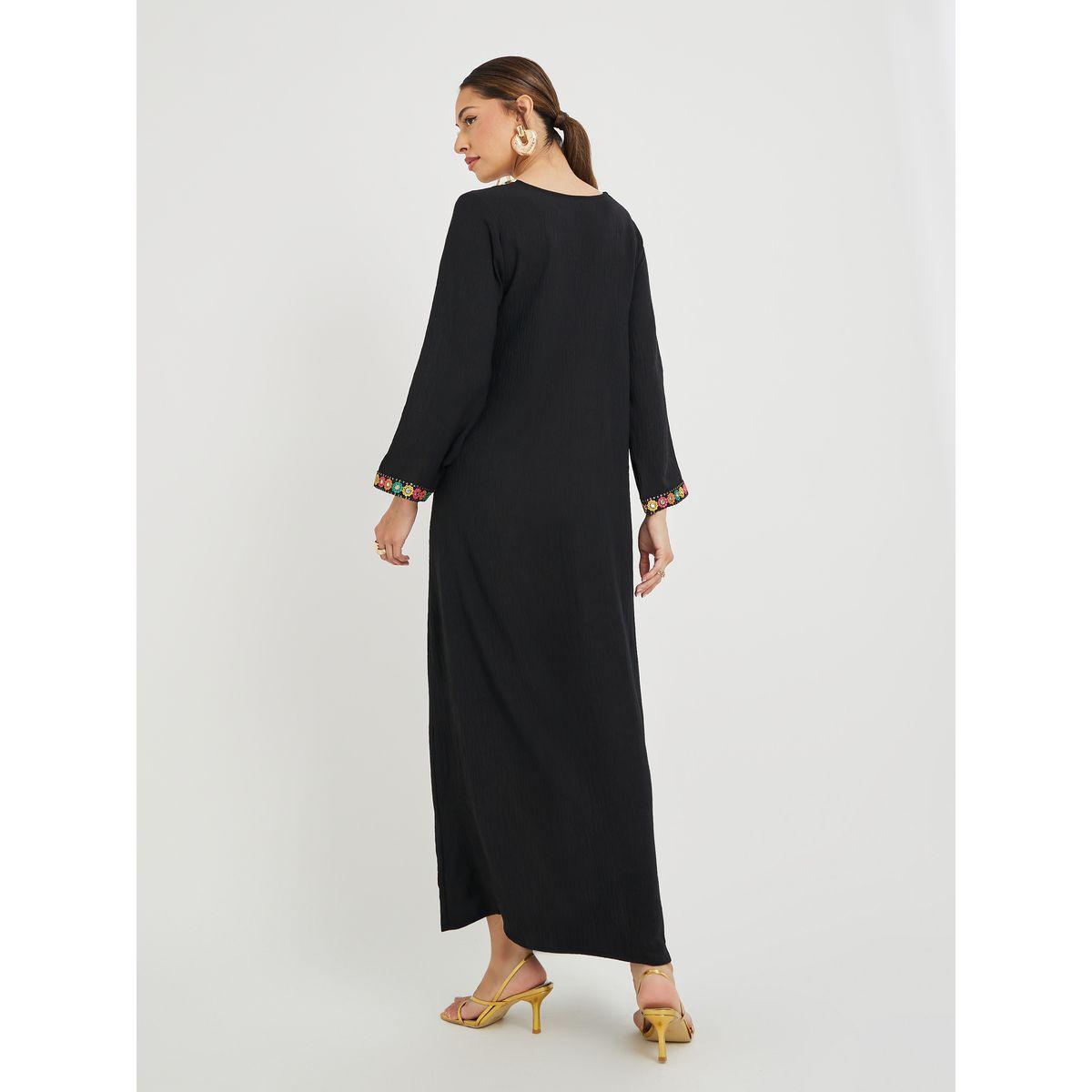 جلابية طويلة بتفاصيل دانتيل-women-arabicclothing-jalabiyas-image-5