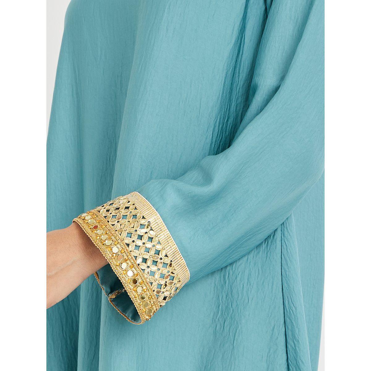 جلابية بتفاصيل دانتيل وأكمام واسعة-women-arabicclothing-jalabiyas-image-3