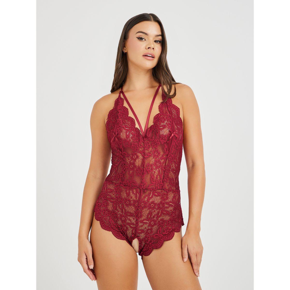 بودي سوت بتفاصيل دانتيل وظهر مكشوف-women-clothing-lingerie-corsets-image-3