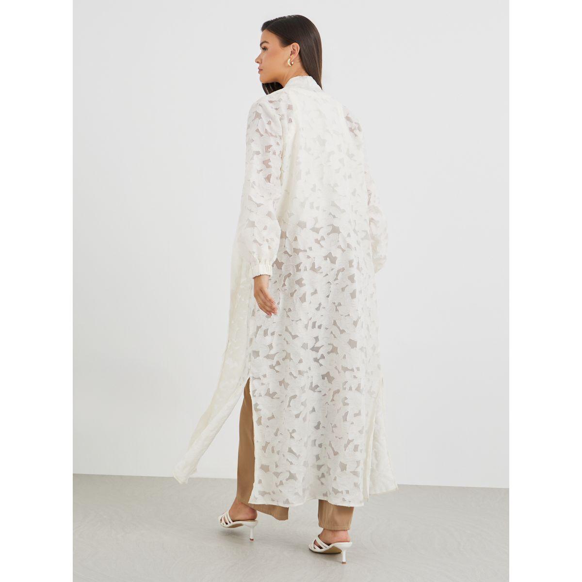 كيمونو طويل بتفاصيل مُطرّزة وشق-women-arabicclothing-abayas-image-4