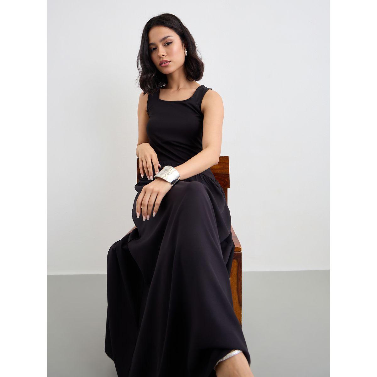 Styli Plain Sleeveless A-Line Maxi Dress-women-clothing-dresses-image-5
