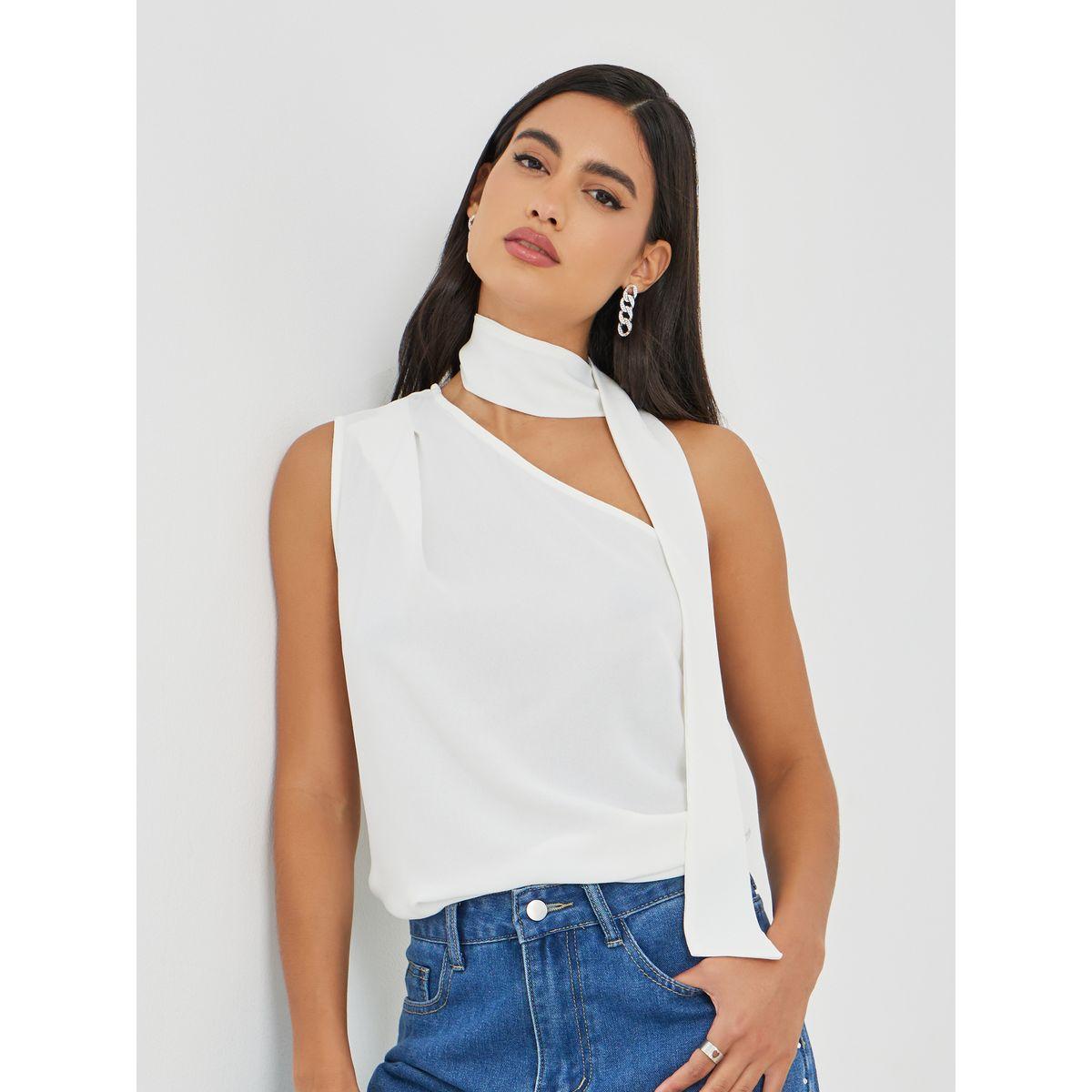 Styli Tie-Neck One Shoulder Top-women-clothing-shirtsandblouses-blouses-image-1