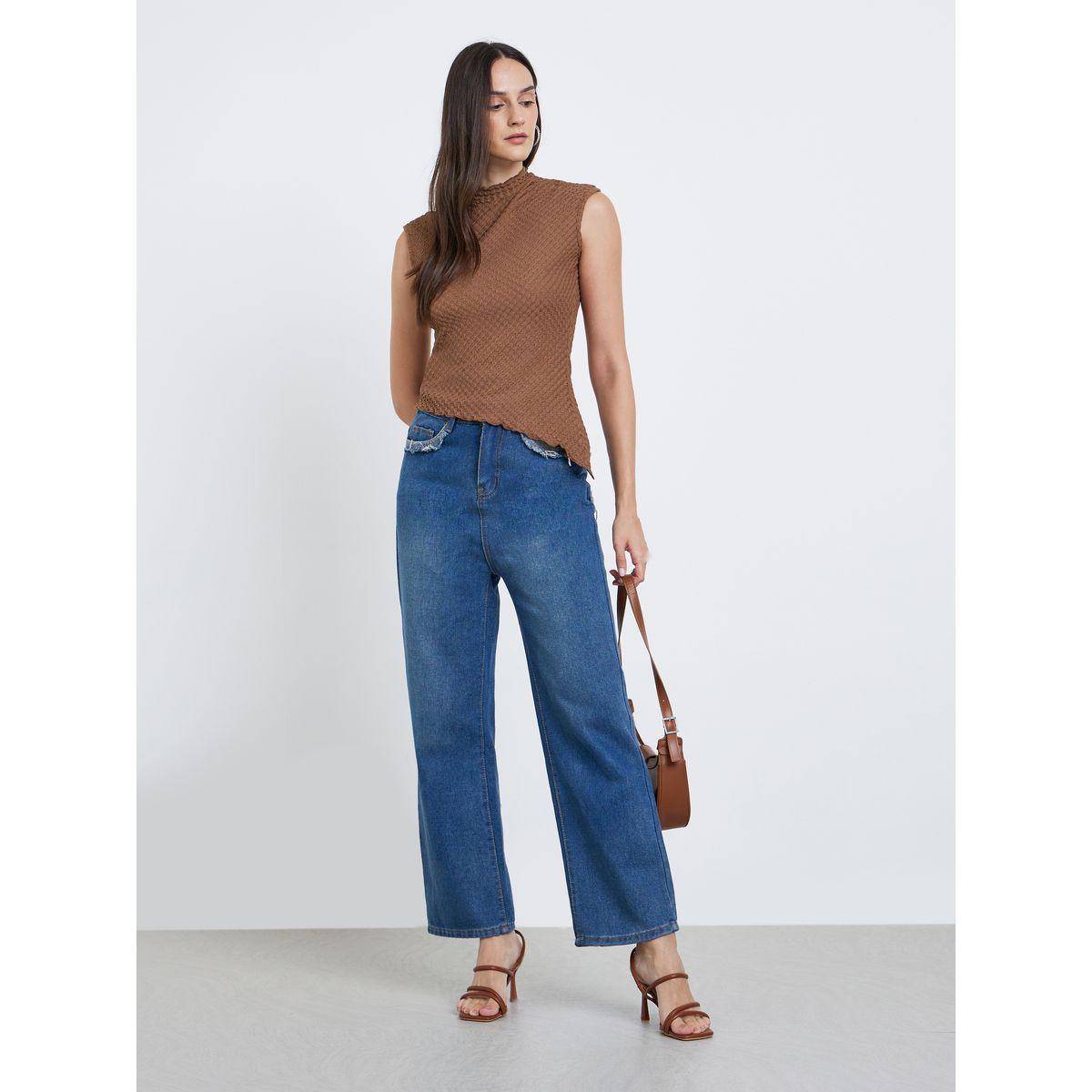 بلوزة بلا أكمام بتفاصيل بارزة الملمس-women-clothing-shirtsandblouses-blouses-image-2