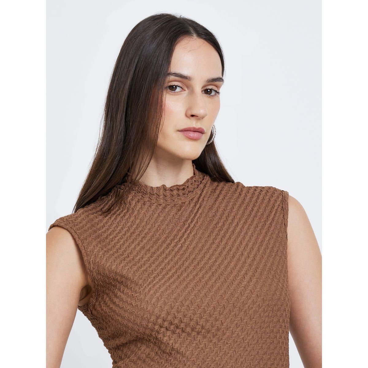 Styli Textured Mock Neck Sleeveless Top-women-clothing-shirtsandblouses-blouses-image-3