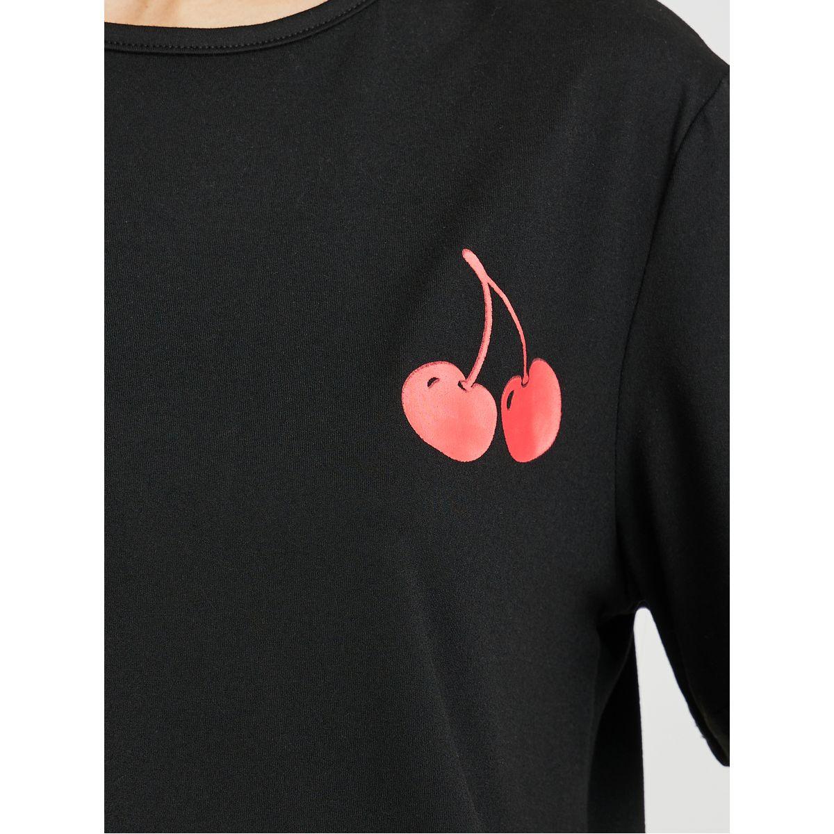 Styli Cherry Print Short Sleeve T-Shirt and Leggings Co-Ords-women-clothing-coordsets-image-3