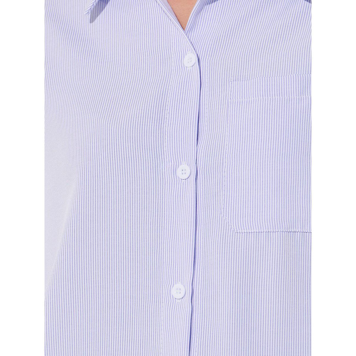 Styli Striped Long Sleeve Shirt and Pants Co-Ords-women-clothing-coordsets-image-4