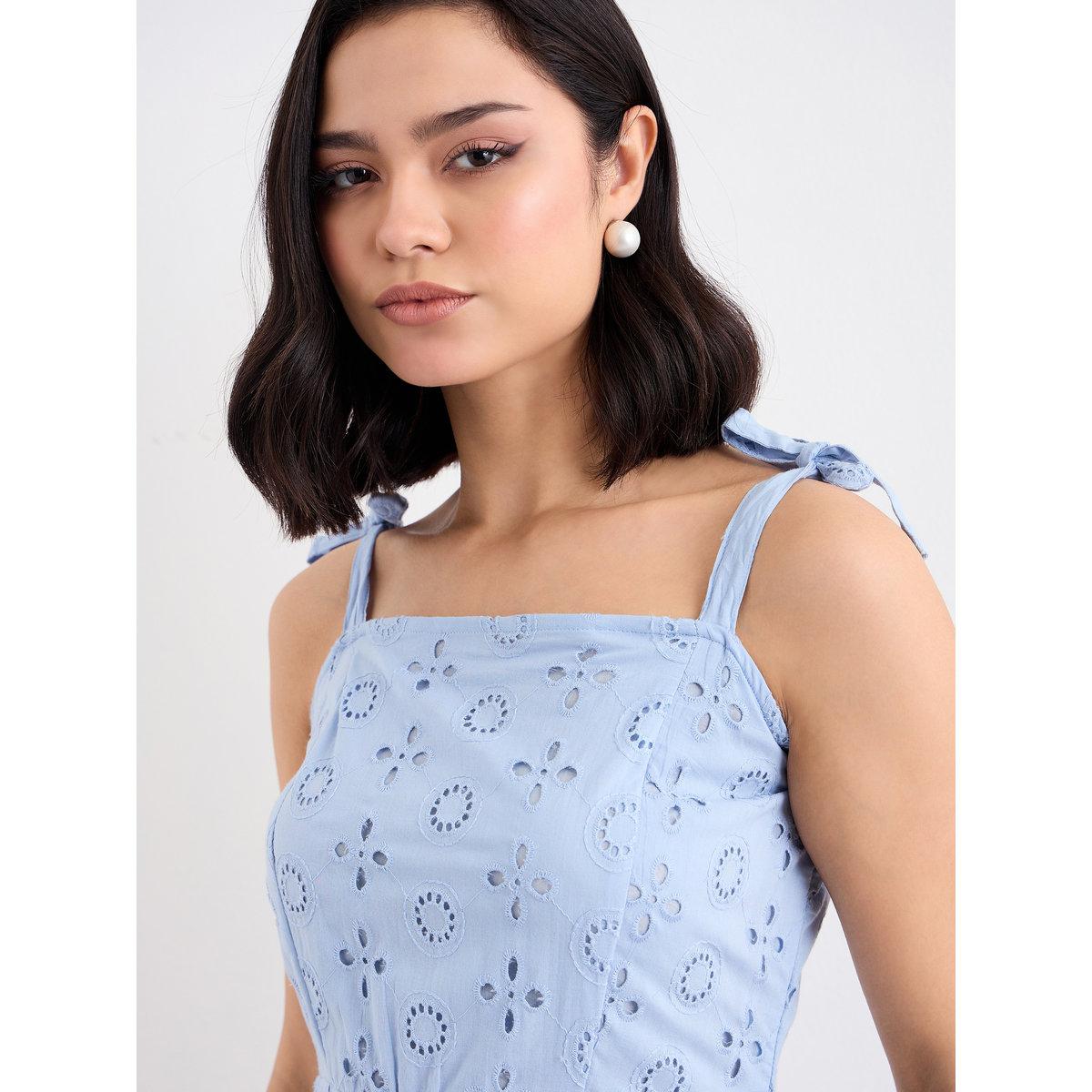 فستان طويل قطني بنسيج شيفلي-women-clothing-dresses-image-3