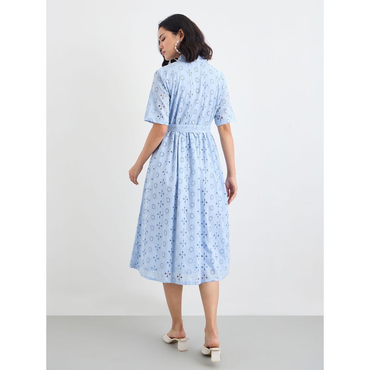 فستان ميدي شيفلي بتفاصيل ربطة خصر-women-clothing-dresses-image-4