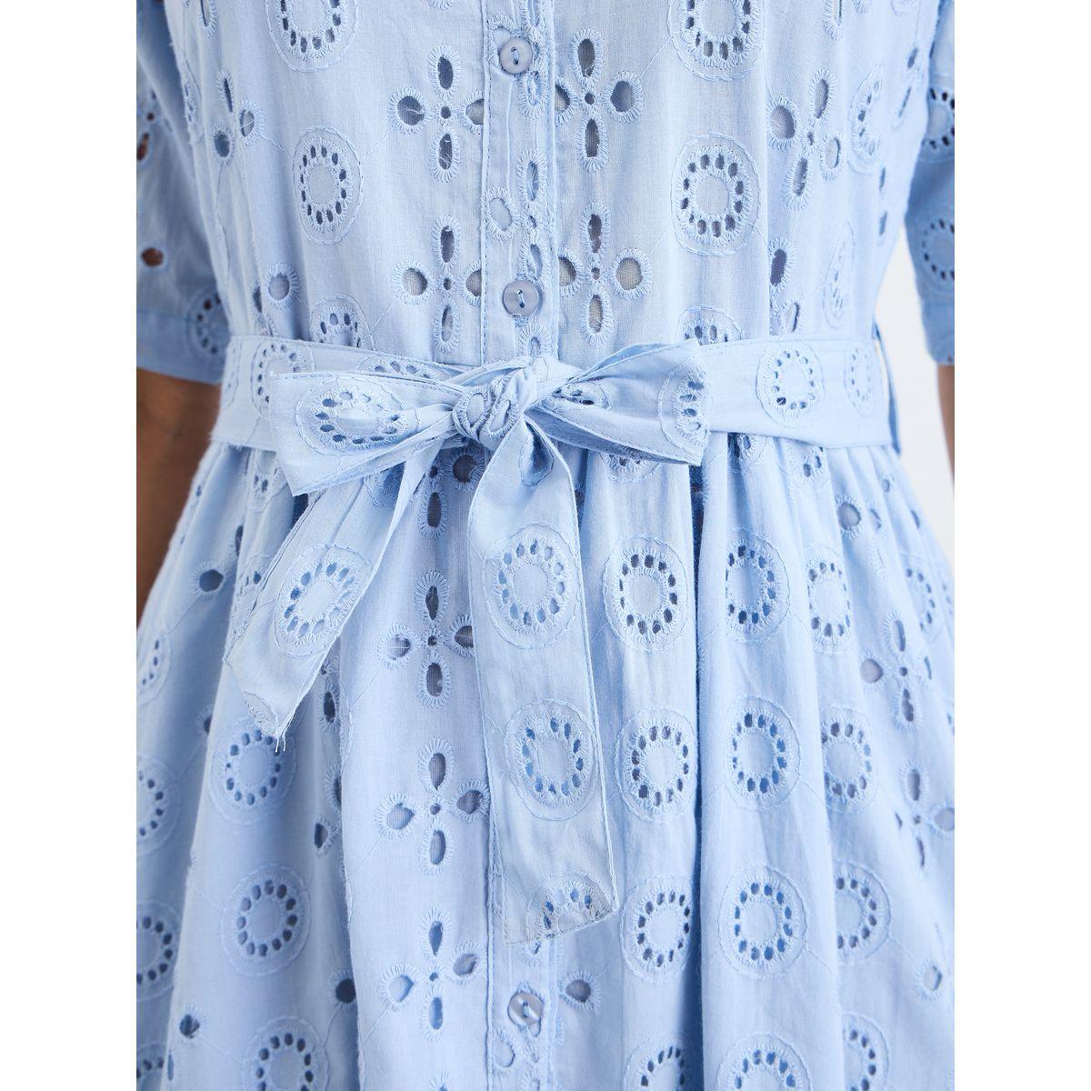 فستان ميدي شيفلي بتفاصيل ربطة خصر-women-clothing-dresses-image-6