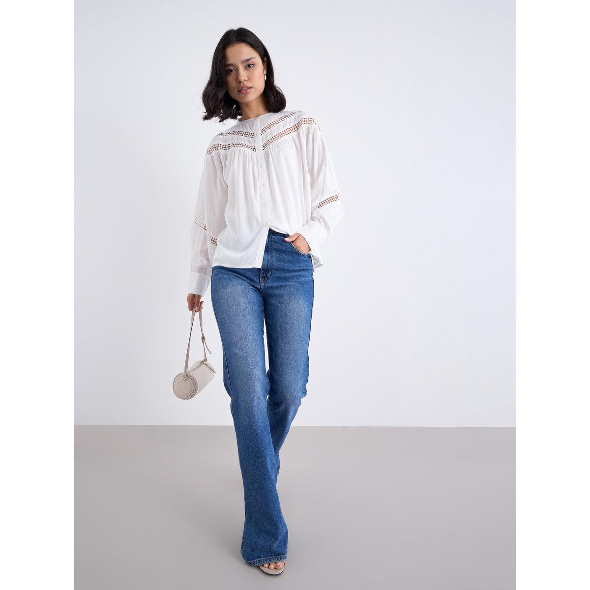 بلوزة بتفاصيل أزرار مع دانتيل-women-clothing-shirtsandblouses-blouses-image-2
