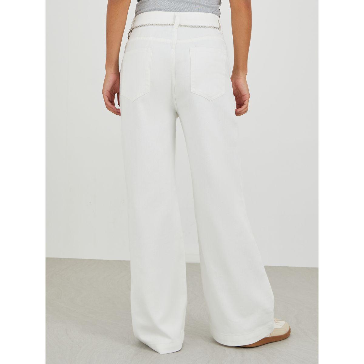 جينز سادة بأرجل واسعة مع حزام بنمط سلسلة-women-clothing-bottoms-jeans-image-4