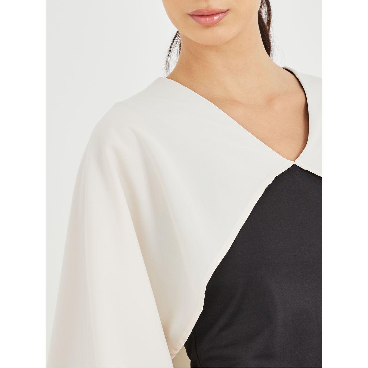 Styli Color Block Ruffled Cape Sleeve Maxi Dress-women-clothing-dresses-image-4