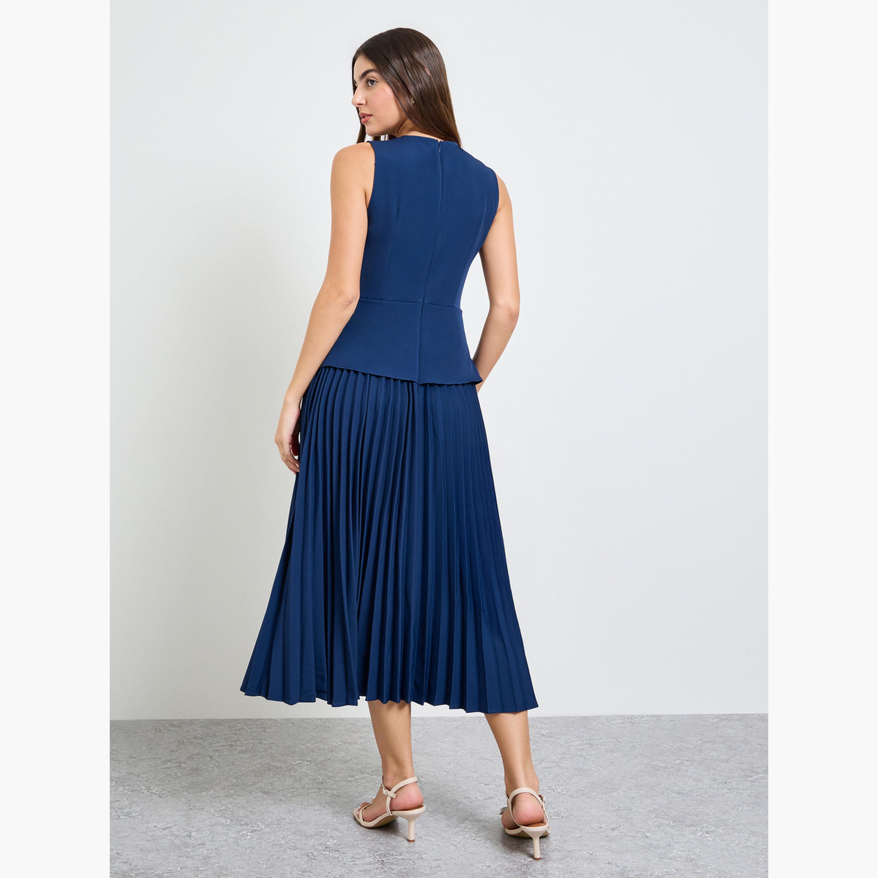 فستان ميدي بليزر بكسرات-women-clothing-dresses-image-4